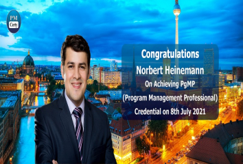 Congratulations Norbert on Achieving PgMP..!